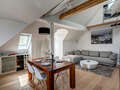 複層住宅 München Schwabing (rechts der Leopoldstraße) 02 リビングルーム 10012