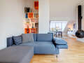 アティック・フラット（屋根裏） München Schwabing-Nord (zw. Belgrad- & Leopoldstraße) 01 リビングルーム 10759