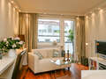 アパルトマン München Schwabing (links der Leopoldstraße) 01 リビングルーム 2333