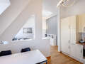 アティック・フラット（屋根裏） München Neuhausen 03 キッチン 7084