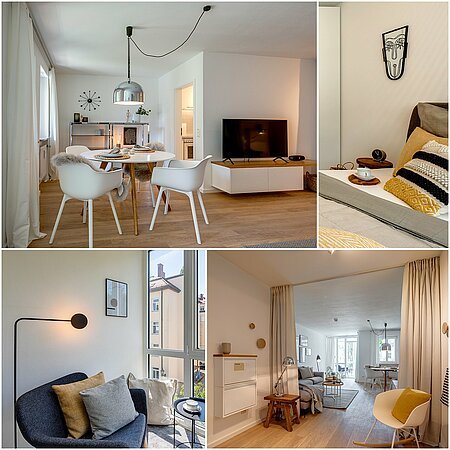 ID 361: ミュンヒナー・フライハイト：スタイリッシュな家具付きフラット