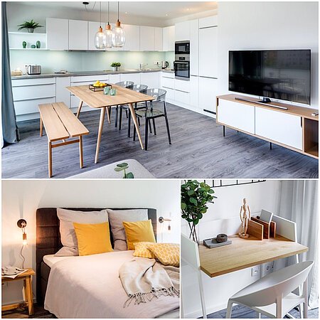 ID 11135: 高級家具付き4ルームフラット