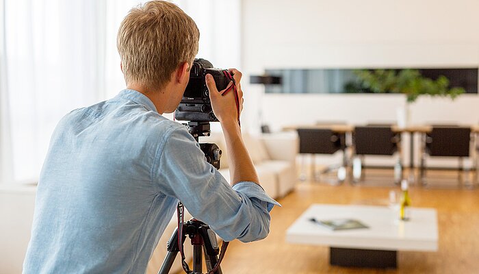 Ein Fotograf macht ein Bild