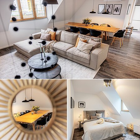 ID 11136: 光あふれる美しいメゾネット・フラット