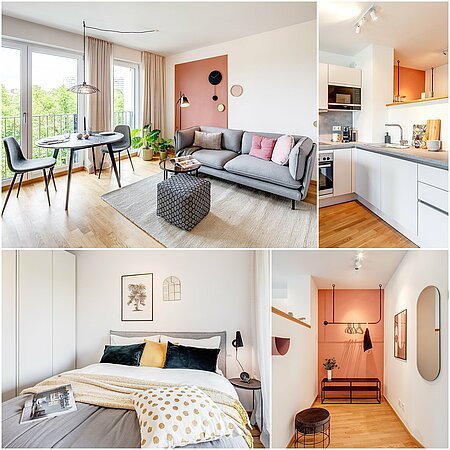 ID 11423: テレージエンヴィーゼの高級2ルームフラット。